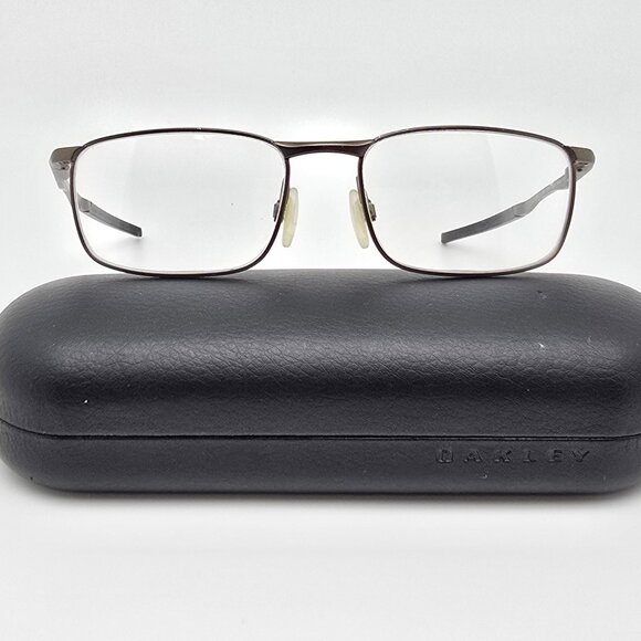 Oakley OX3173-0252 Barrelhouse Pewter Eyeglasses Frame w Flexhinge and Case 52mm - Picture 1 of 15
